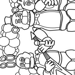 Super Five Nights At Coloring Pages Freddy