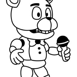 Excellent Coloring Page To Print Five Nights At Pages Freddy Printable Kids Cute