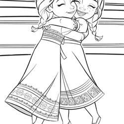 Great Frozen Printable Coloring Pages Anna Elsa Print Color Craft Toddlers And For