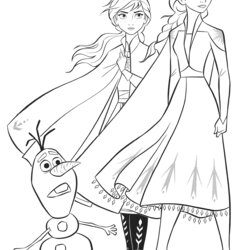 Swell Frozen Elsa And Anna Coloring Pages Olaf Sheets Tableau Com