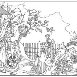 Outstanding Download Japanese Coloring For Free Woodblock Dover Interpretation Lend Marty