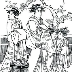 Superb Japanese Coloring Pages At Free Printable Japan Garden Adults Holidays Colouring Adult Book Color
