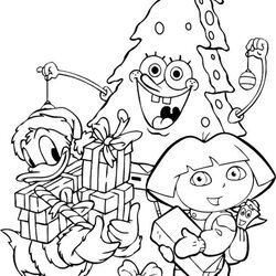 Best Images About Coloring Pages On Cartoon Christmas Nickelodeon