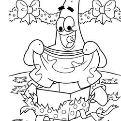 Christmas Coloring Pages Home Patrick Printable Color Star Print Easy Size Kids Superhero Colouring Online