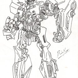 Super Transformers Bumblebee Drawing At Free Download Coloring Transformer Pages English Color Printable