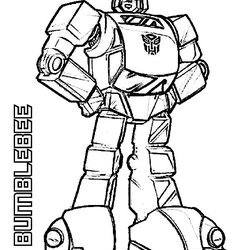 Sublime Bumblebee Transformer Coloring Pages Printable Best Bumble Drawing Transformers Cute Easy Amazing
