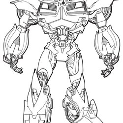 Printable Transformers Coloring Pages Bumblebee Transformer Page Prime Beast Hunter