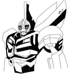 Terrific Transformers Bumblebee Coloring Pages For Kids Transformer Prime Drawing Bumble Line Boys Cartoon