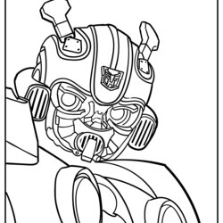 Magnificent Bumblebee Coloring Pages Transformers