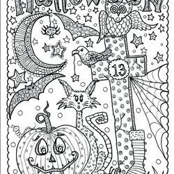 Free Printable Halloween Coloring Pages For Adults At Book