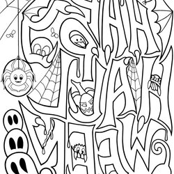 Exceptional Free Halloween Coloring Pages For Adults