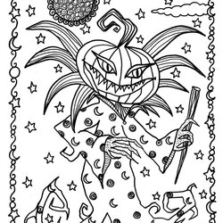 Splendid Halloween Digital Coloring Book Adult Color Pages In Ghosts Witches