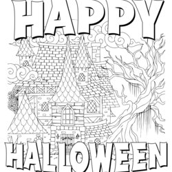 Swell Best Printable Halloween Coloring Pages For Adults Free At Adult