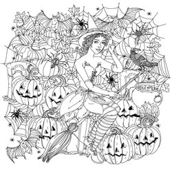 Halloween Coloring Pages For Adults Free
