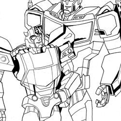 Supreme Prime Coloring Pages Free Bumblebee Wonder Day