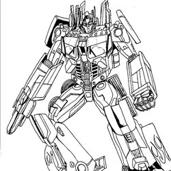 Prime Warrior Coloring Page Free Printable Pages For
