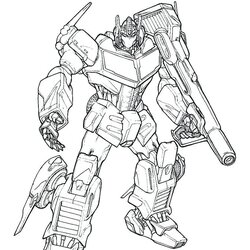 Sterling Prime Coloring Pages Best For Kids Transformers Print Page