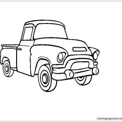 Outstanding Pickup Truck Coloring Page Free Printable Pages Color