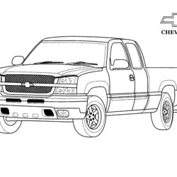 Superb Pickup Truck Coloring Pages