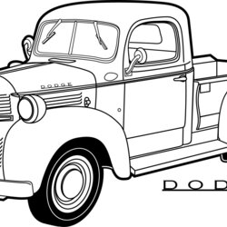 Pickup Truck Coloring Pages Cars