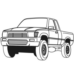 Pickup Truck Coloring Page Free Sheet Paint Job Give Nice