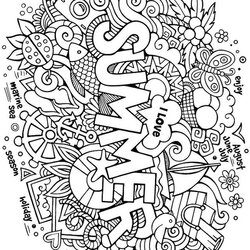 Legit Summer Coloring Pages Book Colouring Adult Printable Mandala Sheets Color Doodle Doodles Adults Crayola