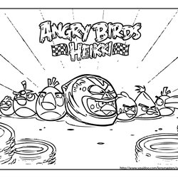 Wizard Angry Birds Coloring Pages Squid Army Racing Kart Of
