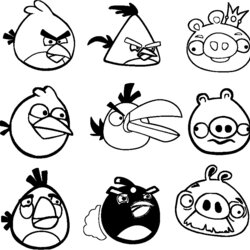 Supreme Angry Birds Coloring Pages For Your Small Kids Stumble