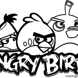 Very Good Printable Angry Birds Coloring Page Free Pages