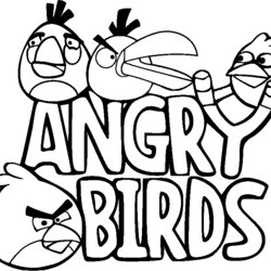 Great Angry Birds Coloring Pages Color Cool Printable Bird Colouring Sheets Looking Courtesy Book Print