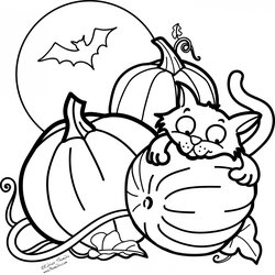 Perfect Get This Pumpkin Halloween Coloring Pages For Preschoolers Print