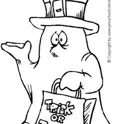 Spiffing Halloween Coloring Page