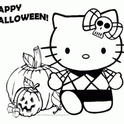 Great Free Halloween Coloring Pages Preschoolers Download Colouring Library Pumpkin Cat Large