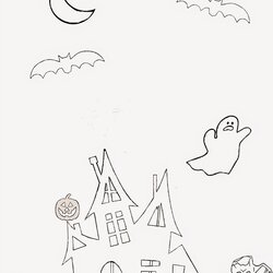 Superb Daily Messes Halloween Coloring Page