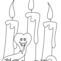 Eminent Halloween Archives Page Of Coloring Book Pages Candle Print Snake Colouring Printable Library