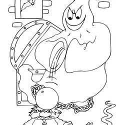 High Quality Kids Fun Coloring Pages Of Halloween Ghost Ghosts Torture Instruments Source Print Color Online