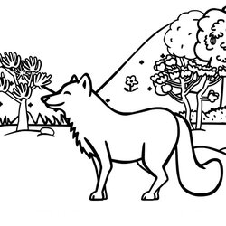 High Quality Free Printable Fox Coloring Pages For Kids