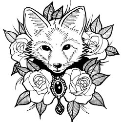 Eminent Fox To Color For Children Kids Coloring Pages Print Animals