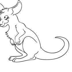 Terrific Free Printable Kangaroo Coloring Pages For Kids Animal Place Page Photo