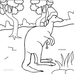 Fine Printable Kangaroo Coloring Pages For Kids Print To