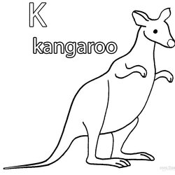 Very Good Printable Kangaroo Coloring Pages For Kids Print Template