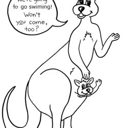 Spiffing Free Printable Kangaroo Coloring Pages For Kids Photos Of