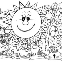 Coloring Pages Free For Kids Spring Time Home Comments Springtime