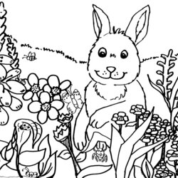 Great Coloring Pages Spring Springtime Free And Printable