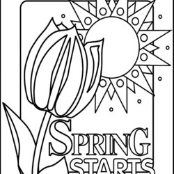 Cool Springtime Coloring Pages Holiday Spring Sheets Eden Posted Free Page