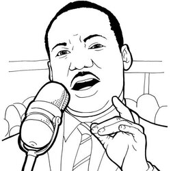 Martin Luther King Jr Coloring Page Printable