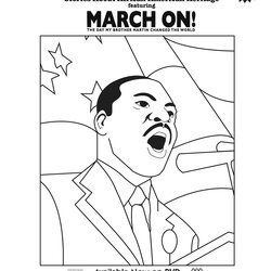 Sterling Martin Luther King Jr Day Coloring Pages At Free Printable Color Scholastic Activities March Print