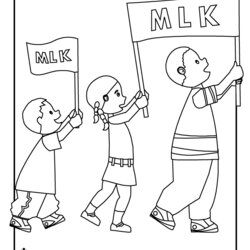Perfect Free Printable Martin Luther King Jr Day Coloring Pages Kids Trivia Parade Going Rocks
