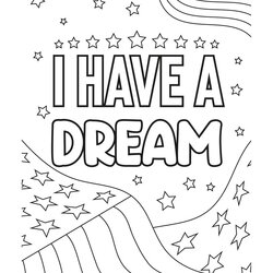 Cool Martin Luther King Jr Day Themed Coloring Pages Printable