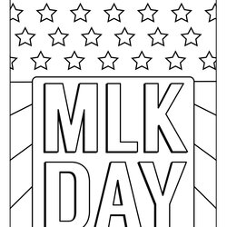 Admirable Jr Day America Flag Coloring Page Printable Luther King Meaning Children